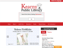 Tablet Screenshot of kearnylibrary.org